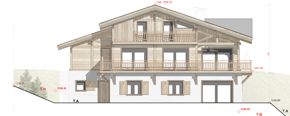 Calpin projet Chalet Cohennoz